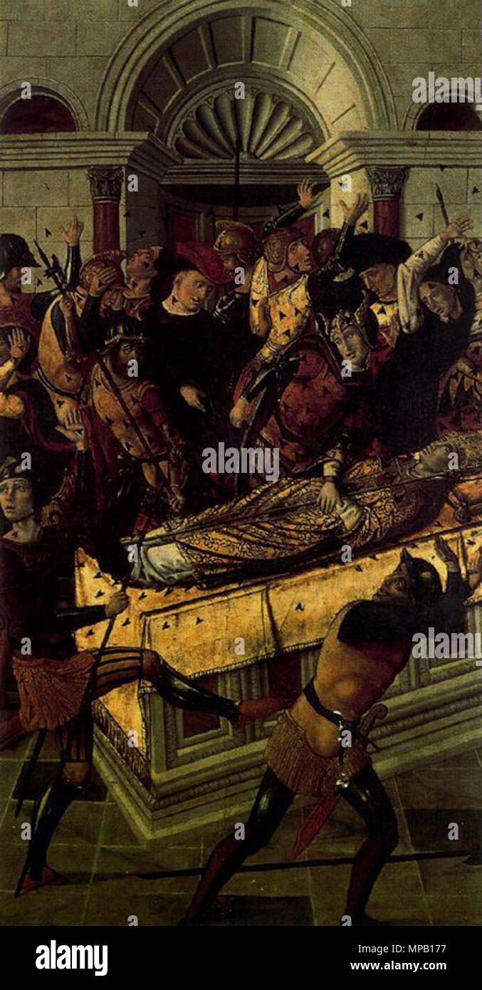 Saint Narcissus of Girona . Español La obra representa al mártir cristiano San Narciso de