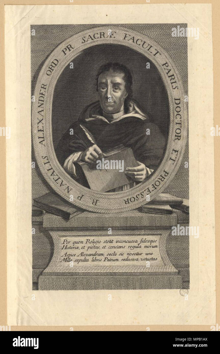 .  English: Noël Alexandre (1639-1724) . 17th century or early 18th century.   919 Natalis Alexandre Stock Photo