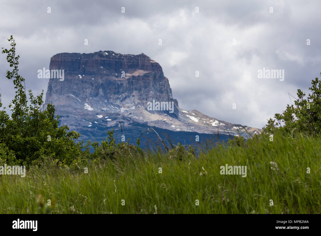 Chief Mountain, Montana, USA Stock Photo