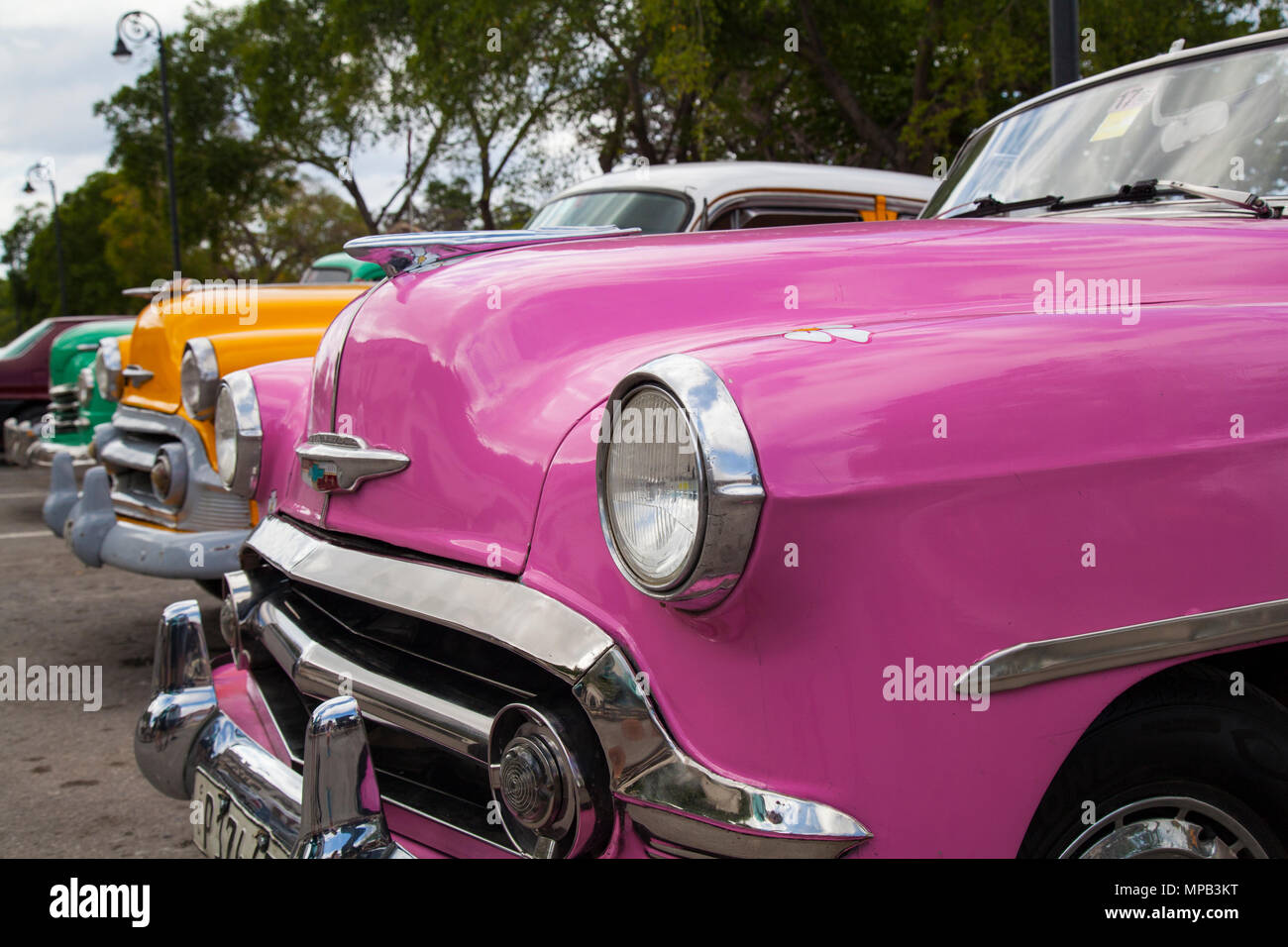 Classic 1950s car in Old Havana Cuba Stock Photo - Alamy