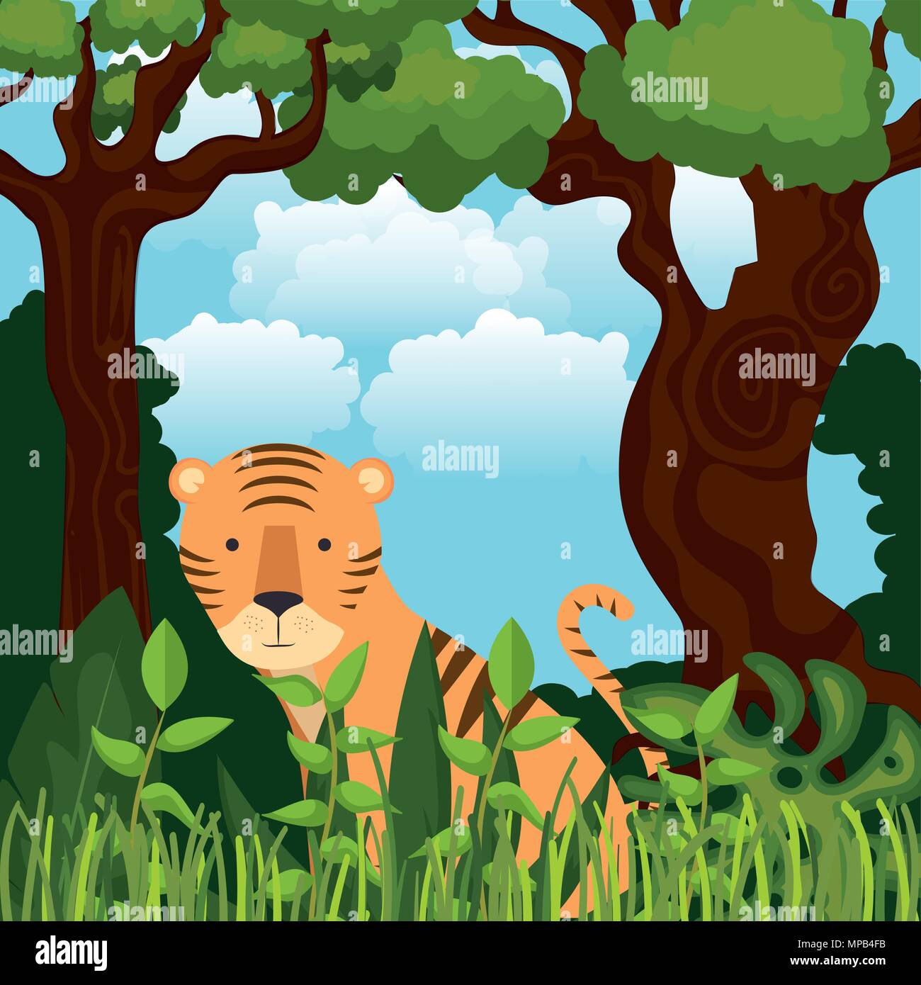 Jungle scene hi-res stock photography and images - Alamy