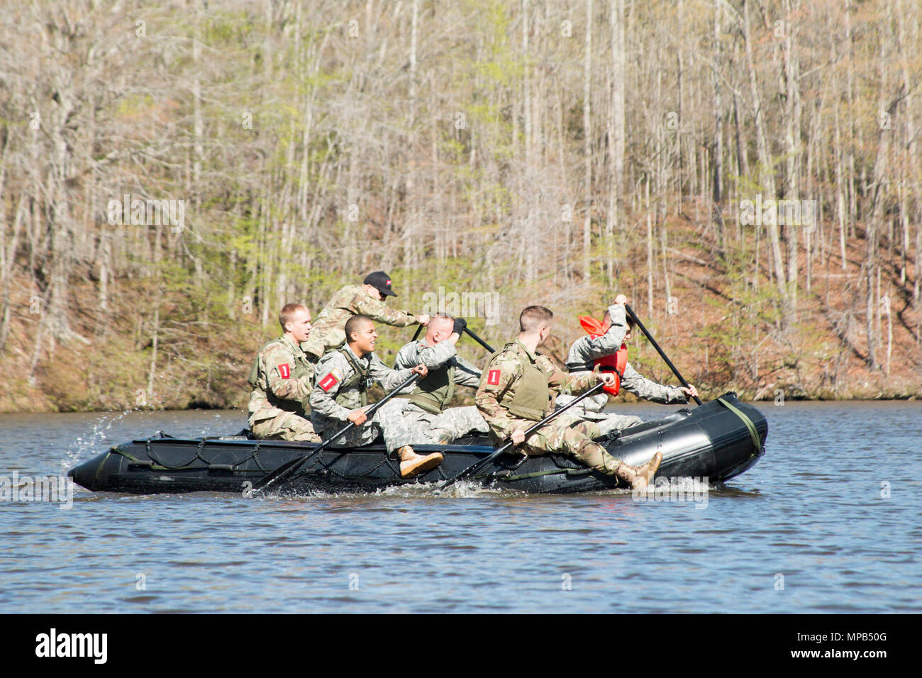 The 105th Engineer Battalion Sapper Stakes Competition held at Camp Butner, North Carolina, pits nine teams of engineers from across the state to battle in a test of strength and skills on April 8, 2017. The event brings together the engineer community to build leadership and comradery from across the state of North Carolina Guard and Reserve Component units. (NCNG Stock Photo