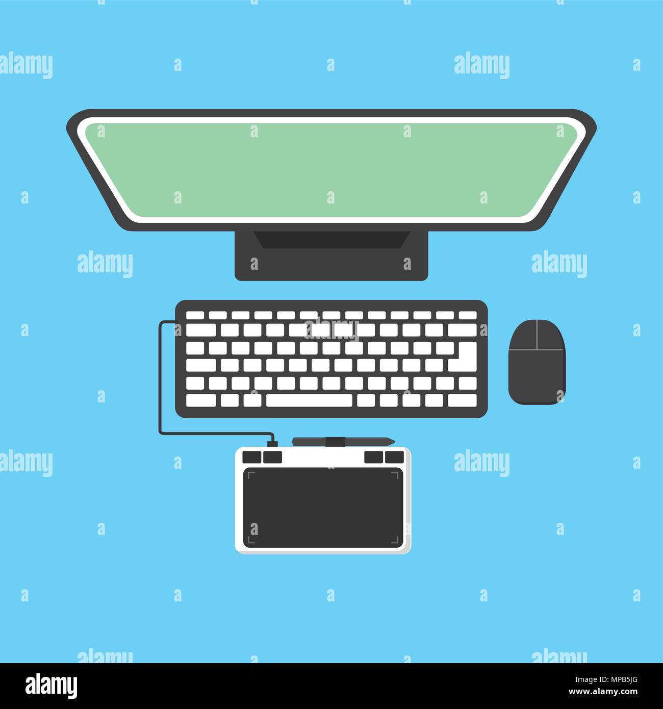 Hand process work desk draw hi-res stock photography and images - Alamy