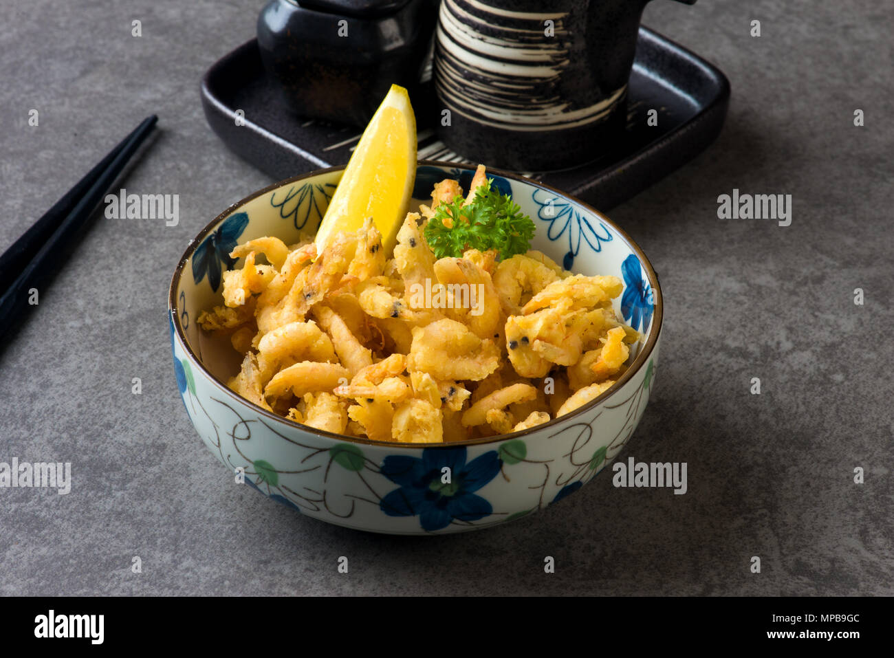 koebi karaage japanese deep fried small shrimp Stock Photo Alamy