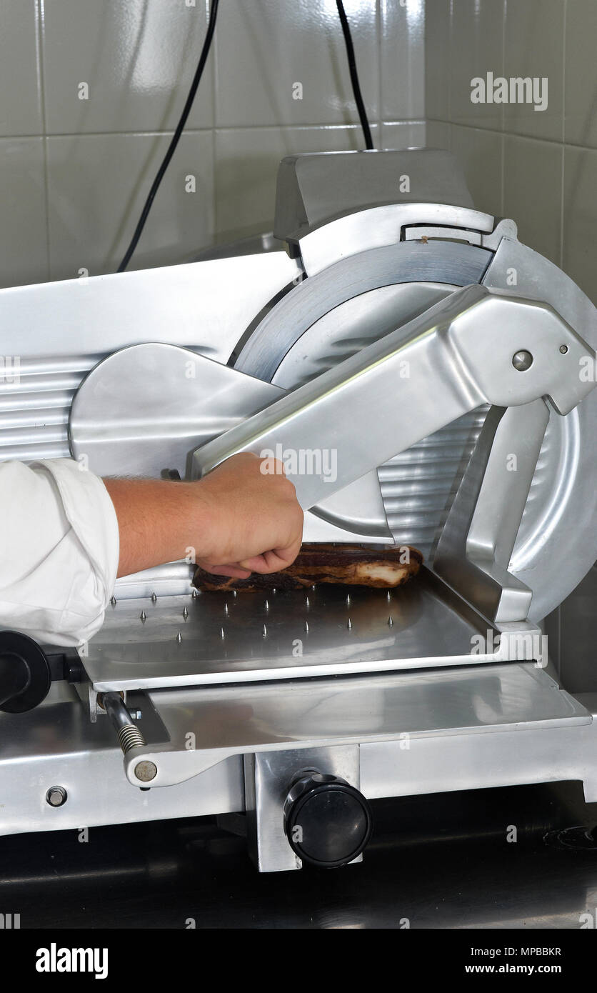 Bacon slicer hi-res stock photography and images - Alamy