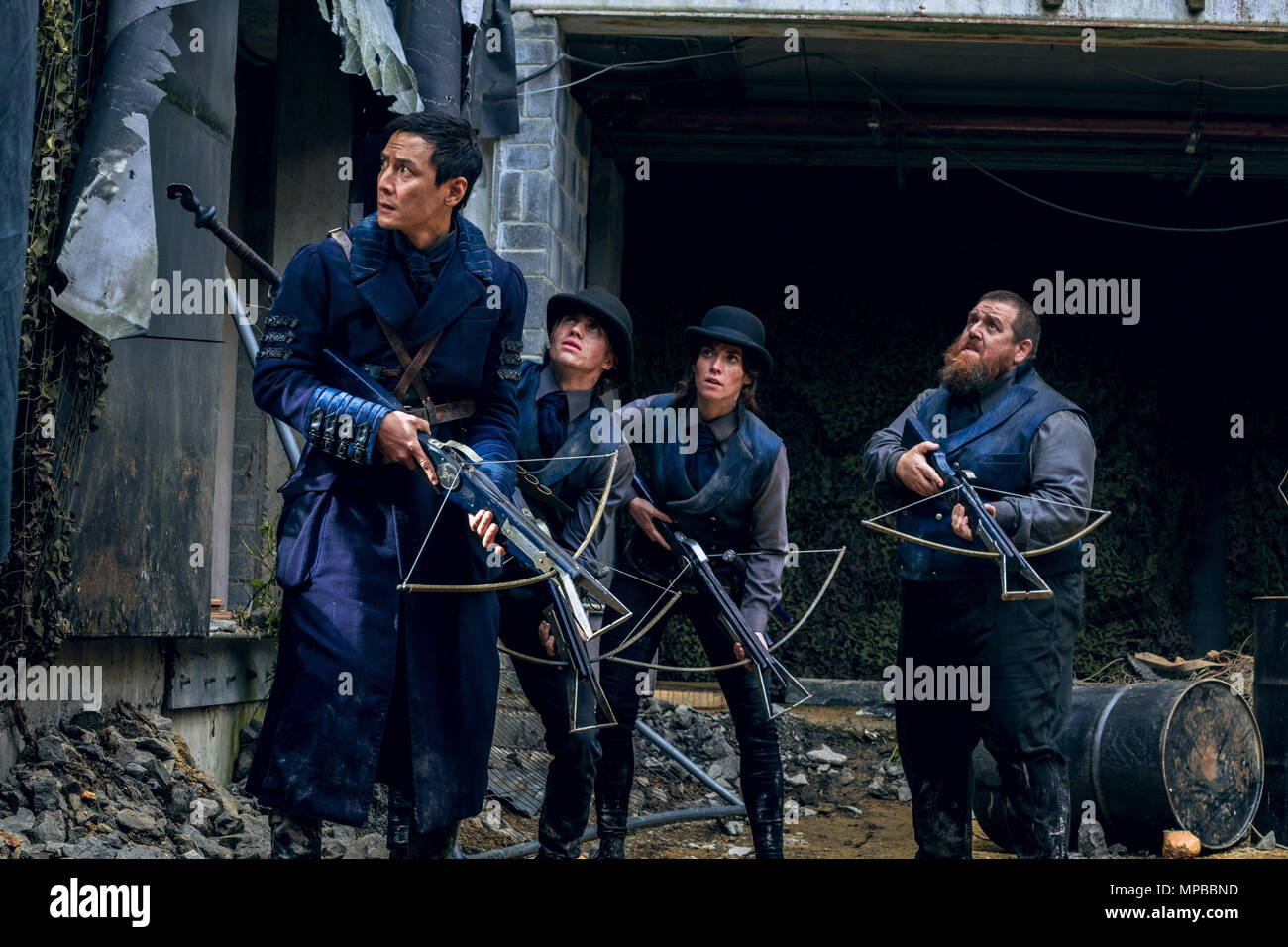 Into The Badlands From Left Daniel Wu George Sear Tamsin Topolski Nick Frost Chapter Xix Leopard