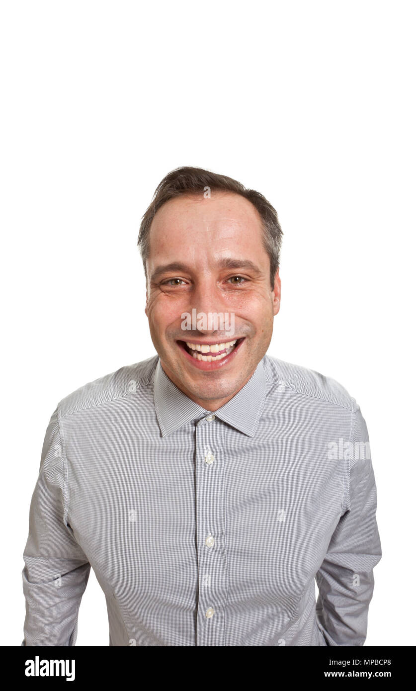 portrait of adult man, isolated on white background Stock Photo - Alamy