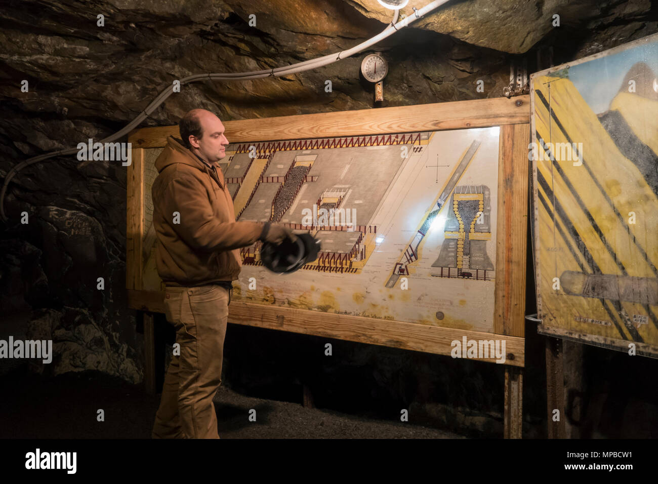 USA Pennsylvania PA Ashland The Pioneer Coal Mine once mined anthracite