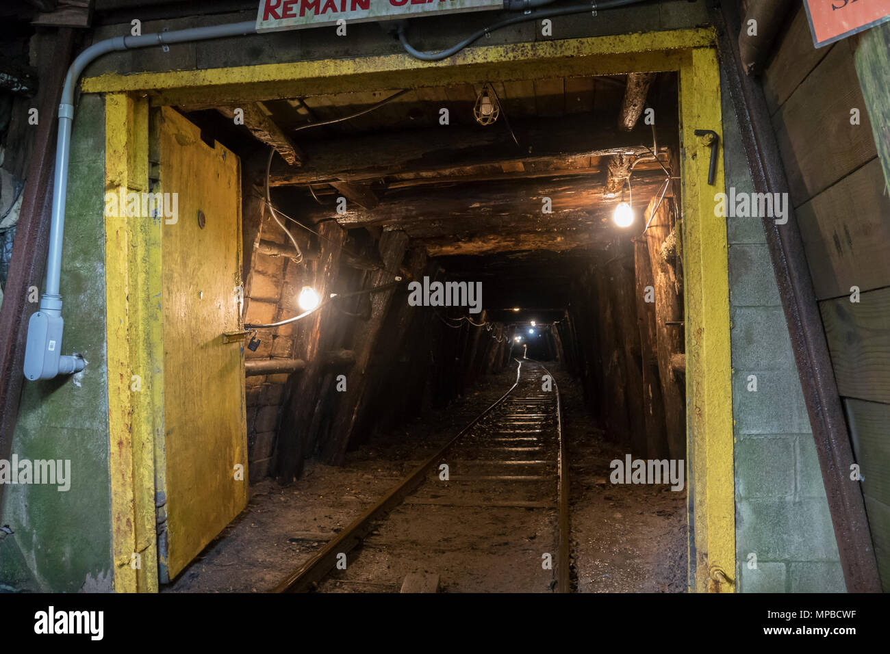 USA Pennsylvania PA Ashland The Pioneer Coal Mine once mined anthracite