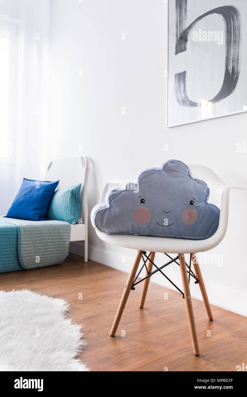 Pillow shaped like a store chair