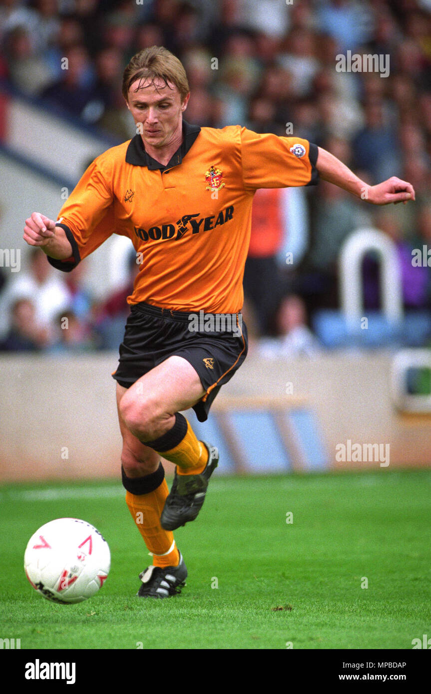 Footballer Kevin Keen of Wolverhampton Wanderers in action 1994 Stock Photo