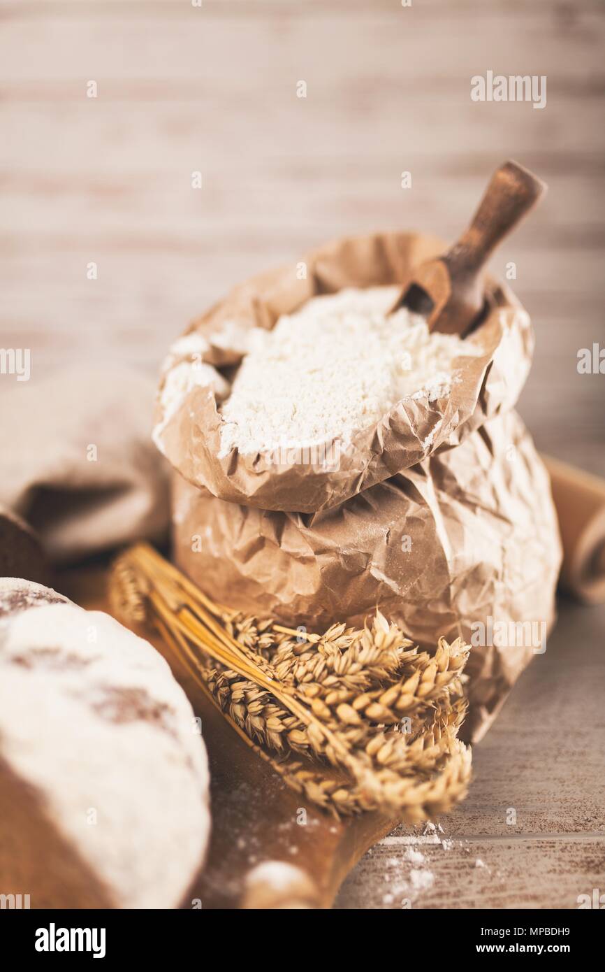 Bag of flour Stock Photo Alamy