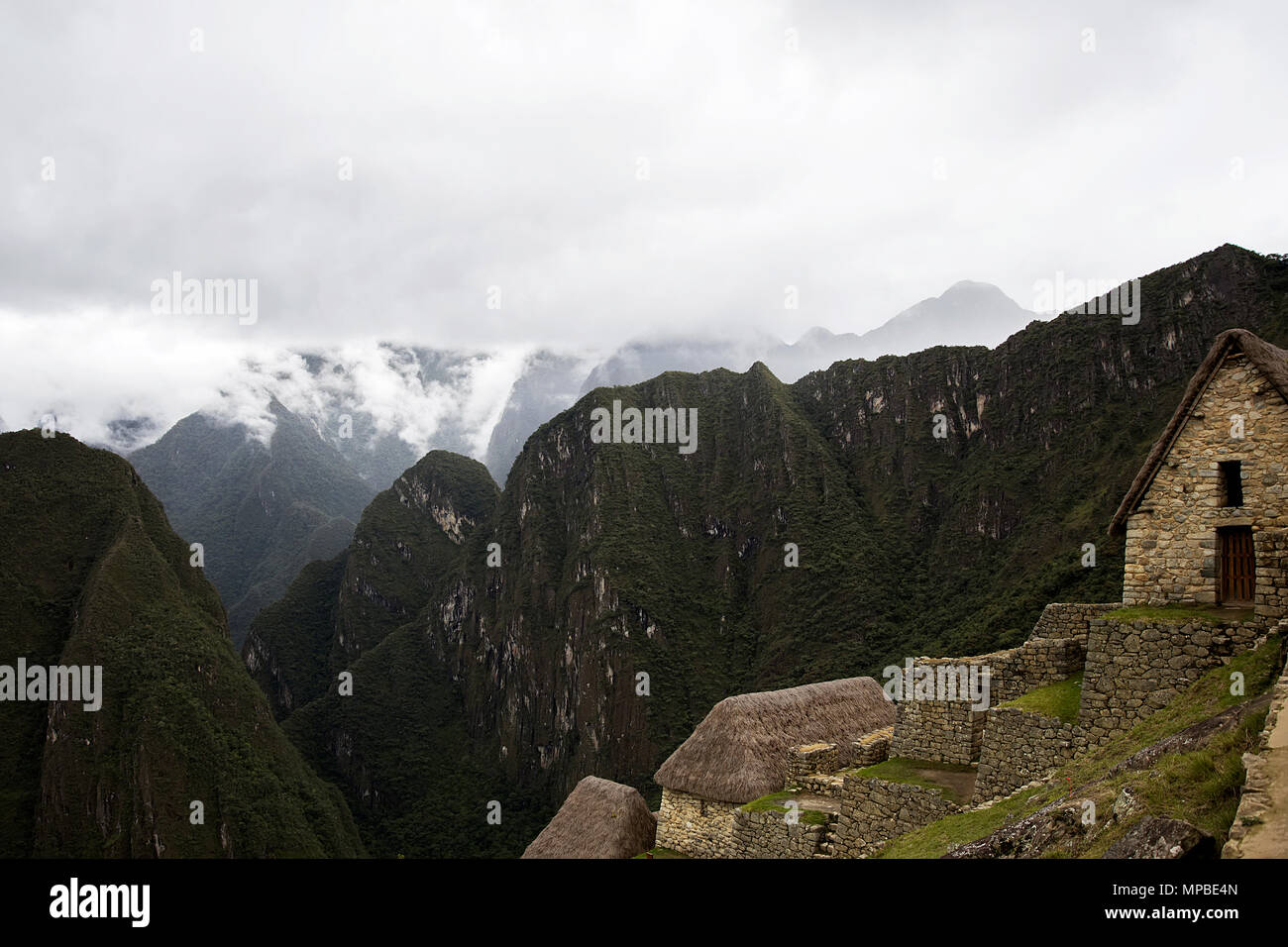 Detail of the Machu Picchu Inca citadel in Peru Stock Photo - Alamy