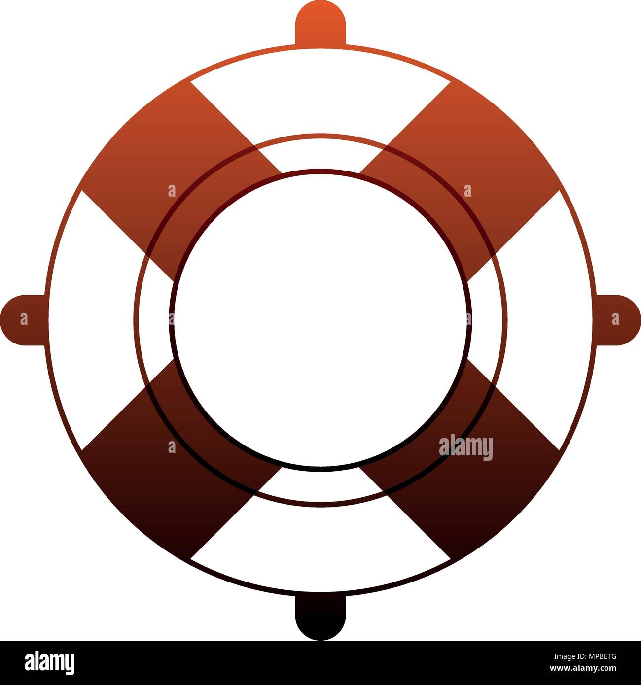 Ring lifesaver float red lines Stock Vector Image & Art Alamy