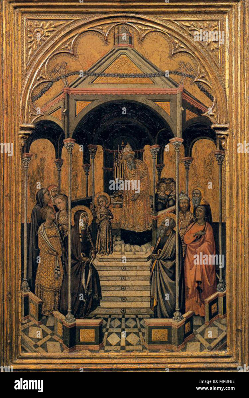 924 Niccolò Di Buonaccorso - Presentation of the Virgin at the Temple - WGA16547 Stock Photo