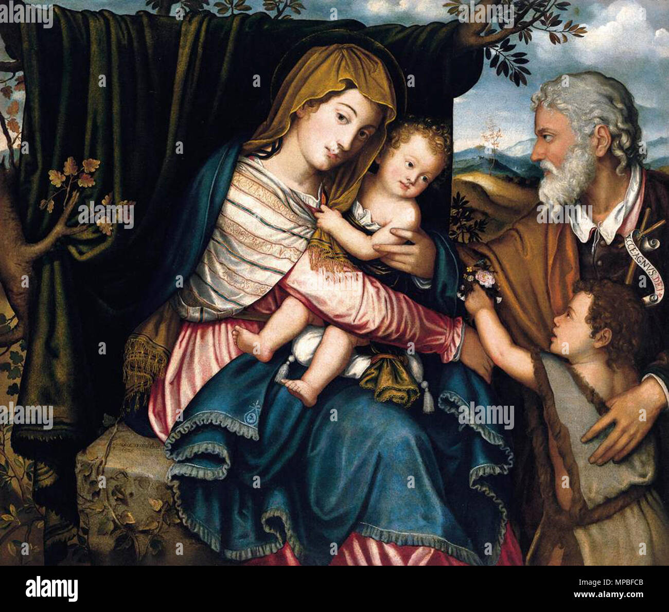 Holy family with the infant st john hi-res stock photography and images ...