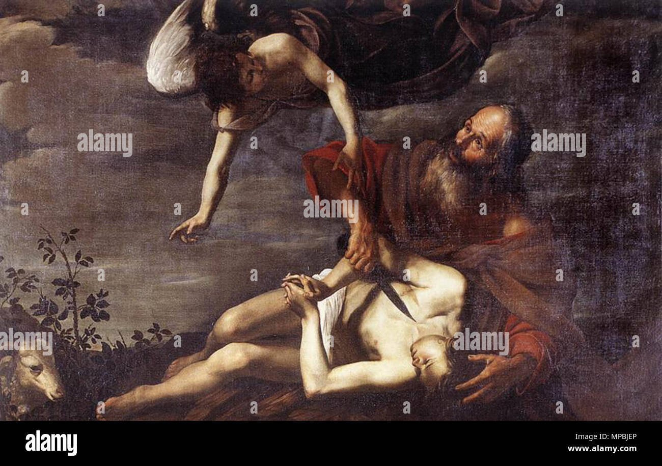 Sacrifice of Isaac   circa 1625.   936 O Riminaldi 1625 Sacrificio de Isaac GN Arte Antica Roma Stock Photo