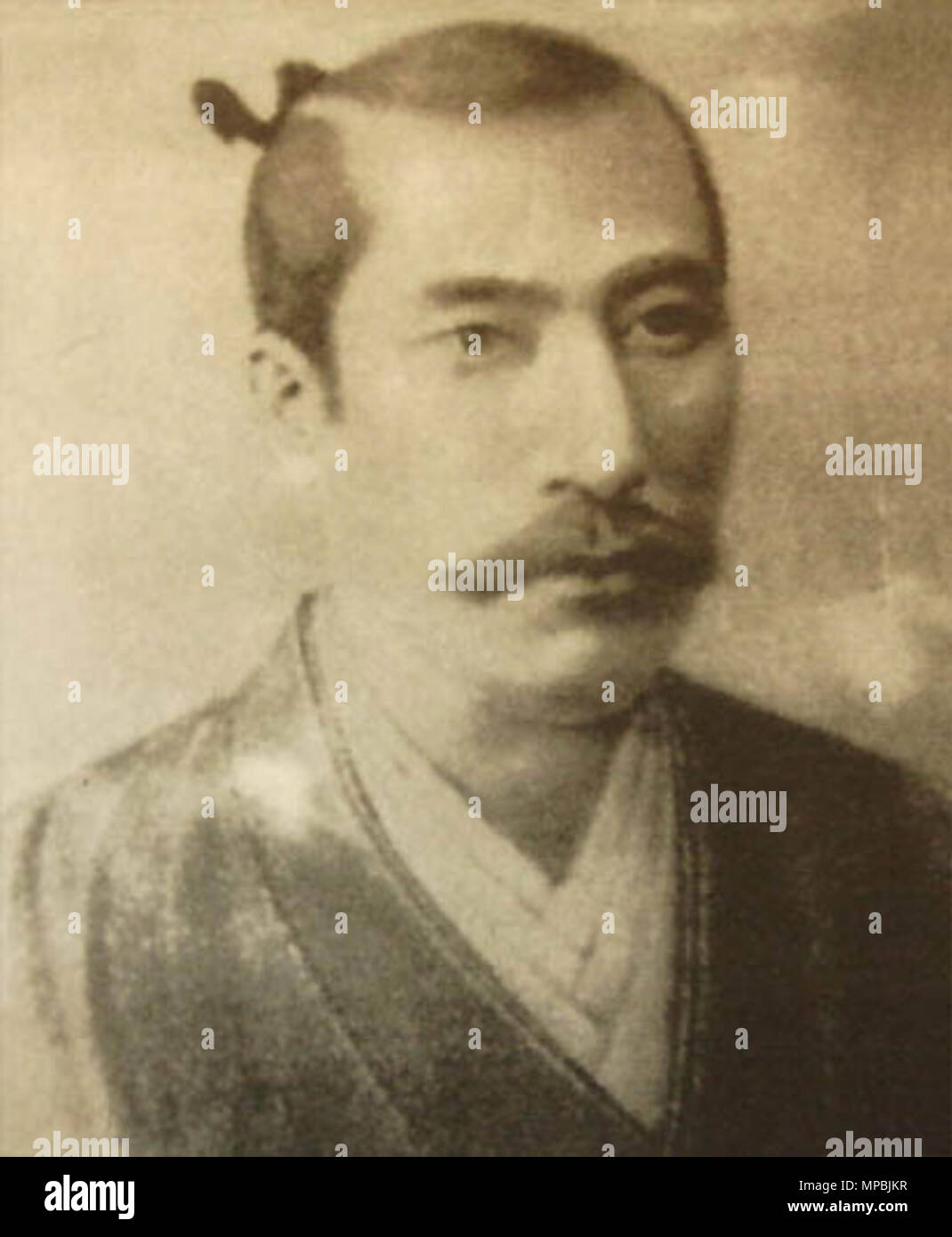  English A Copy Of A Portrait Of Oda Nobunaga Painted By Italian 