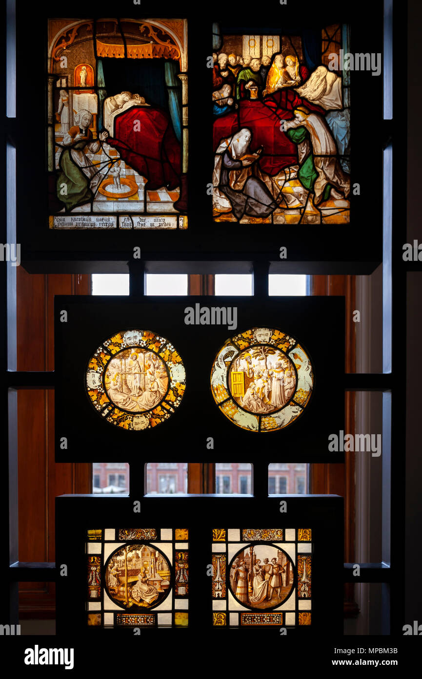 Stained and painted glass exhibited at Sacred Silver and Stained Glass