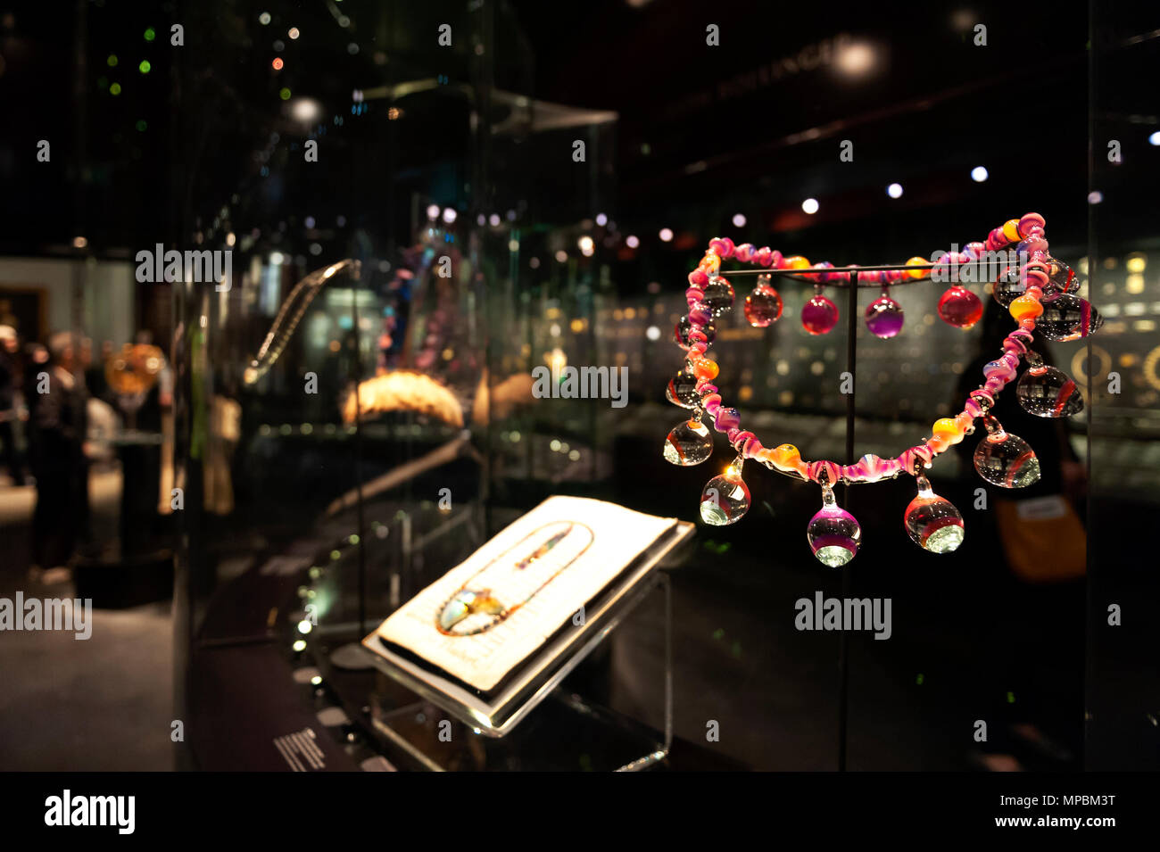 London, UK - April 2018: jewellery exhibition at The William and