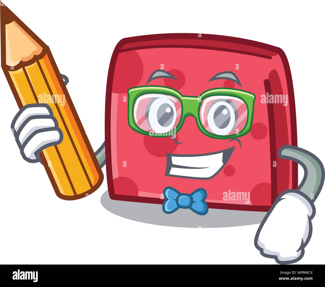 Student napkin character cartoon style vector illustration Stock Vector