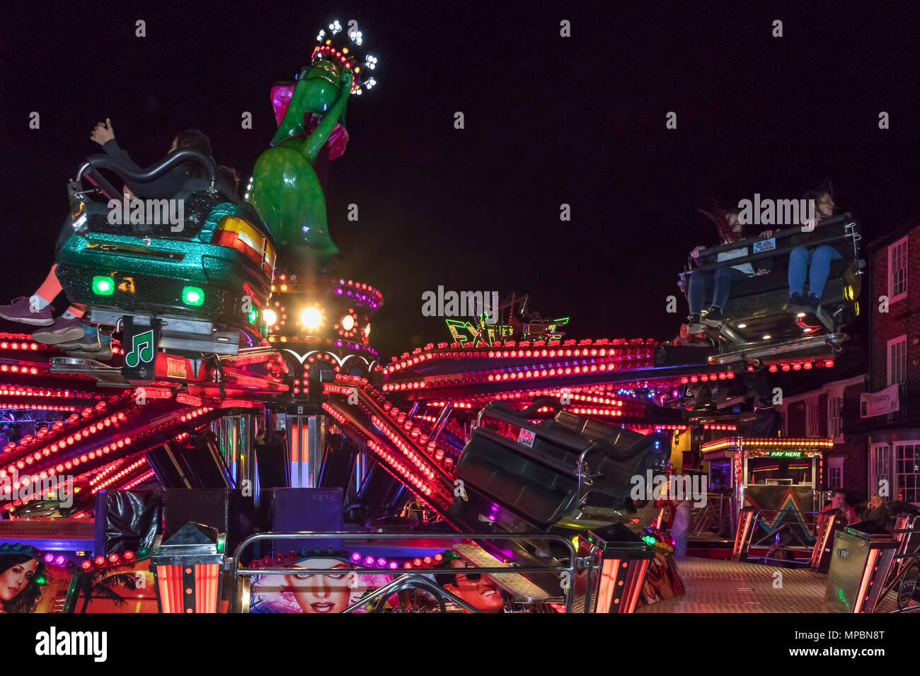 Fast Fairground Rides Fairground ride fast face hi-res stock photography and images - Alamy