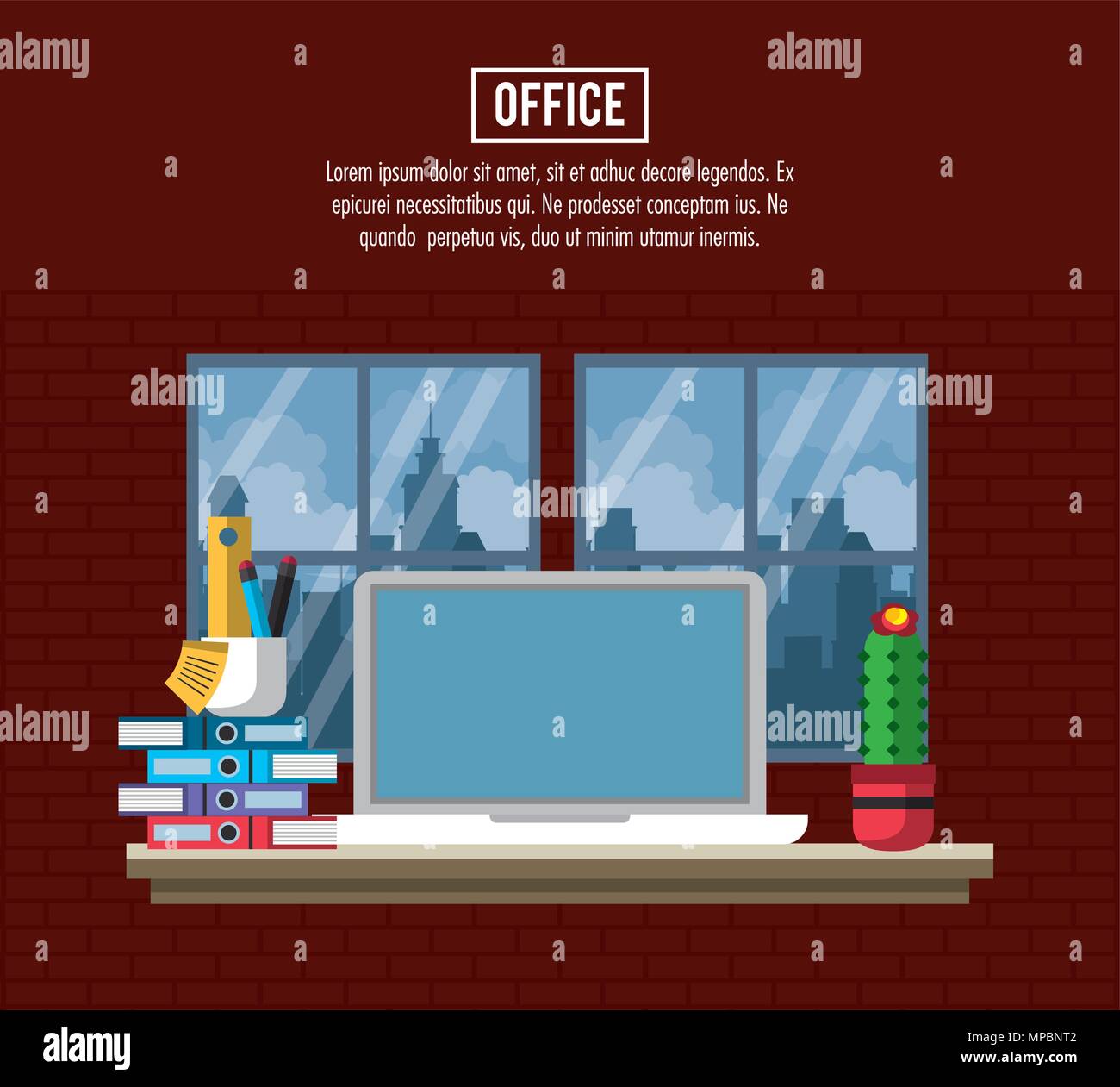 Office workplace concept Stock Vector Image & Art - Alamy