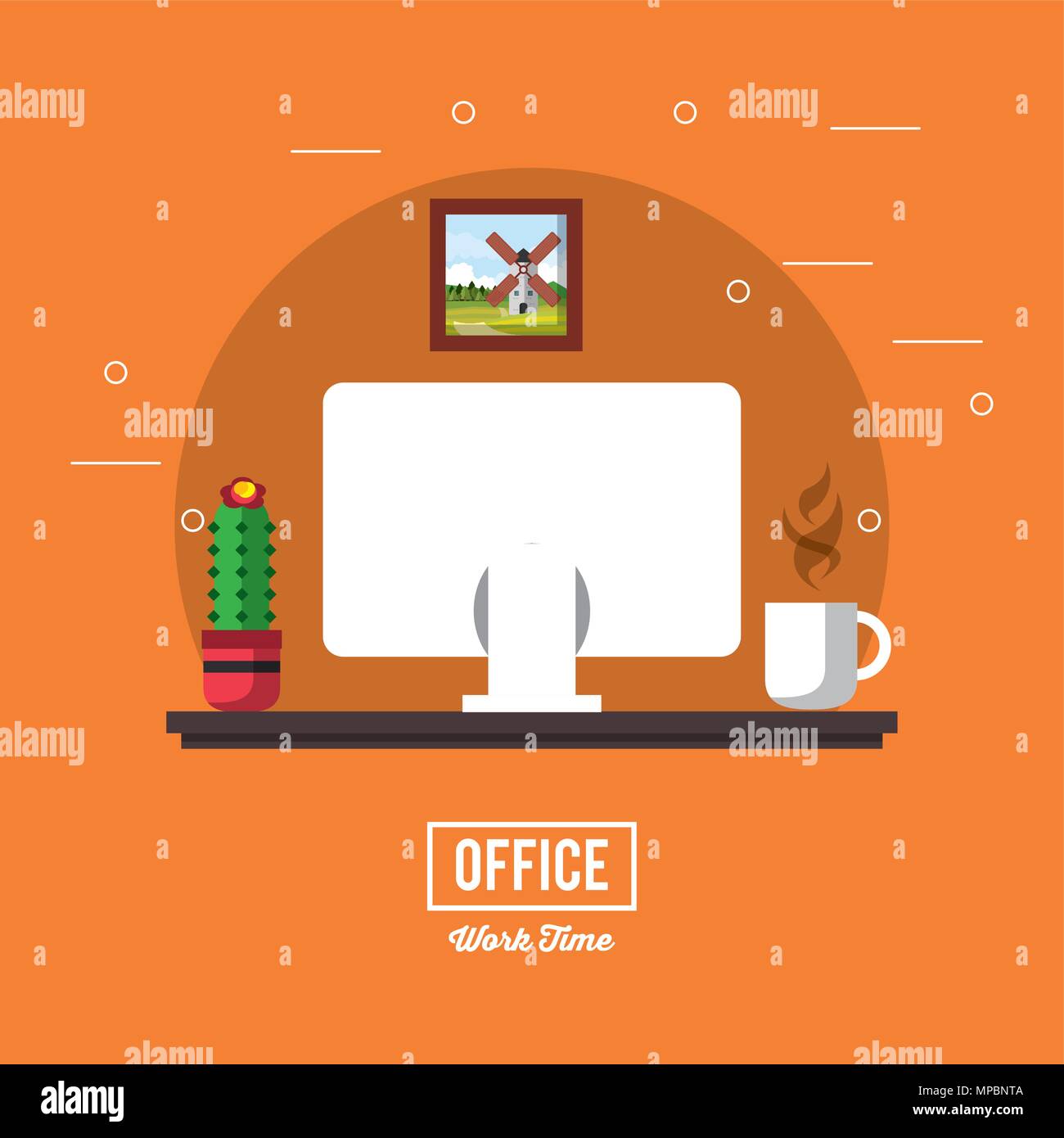 Office workplace concept Stock Vector Image & Art - Alamy