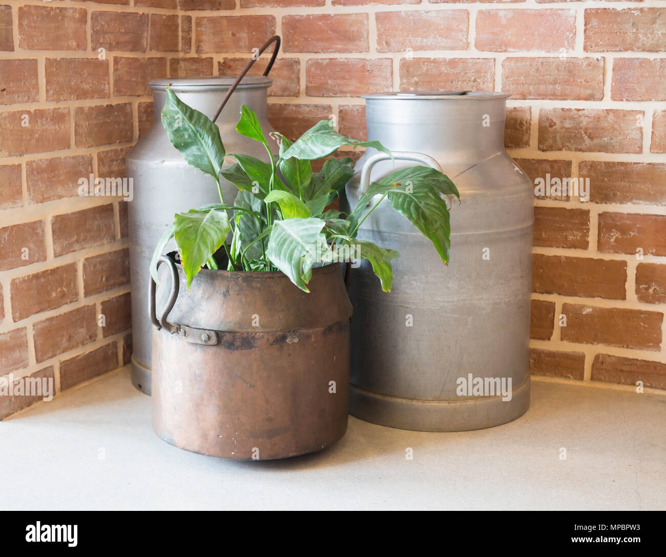 Coffee shop interior of brick wall room, stock photo Stock Photo - Alamy