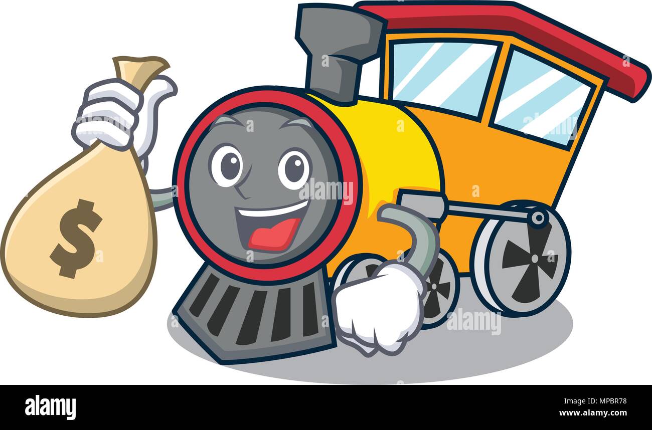 With money bag train character cartoon style Stock Vector Image & Art -  Alamy