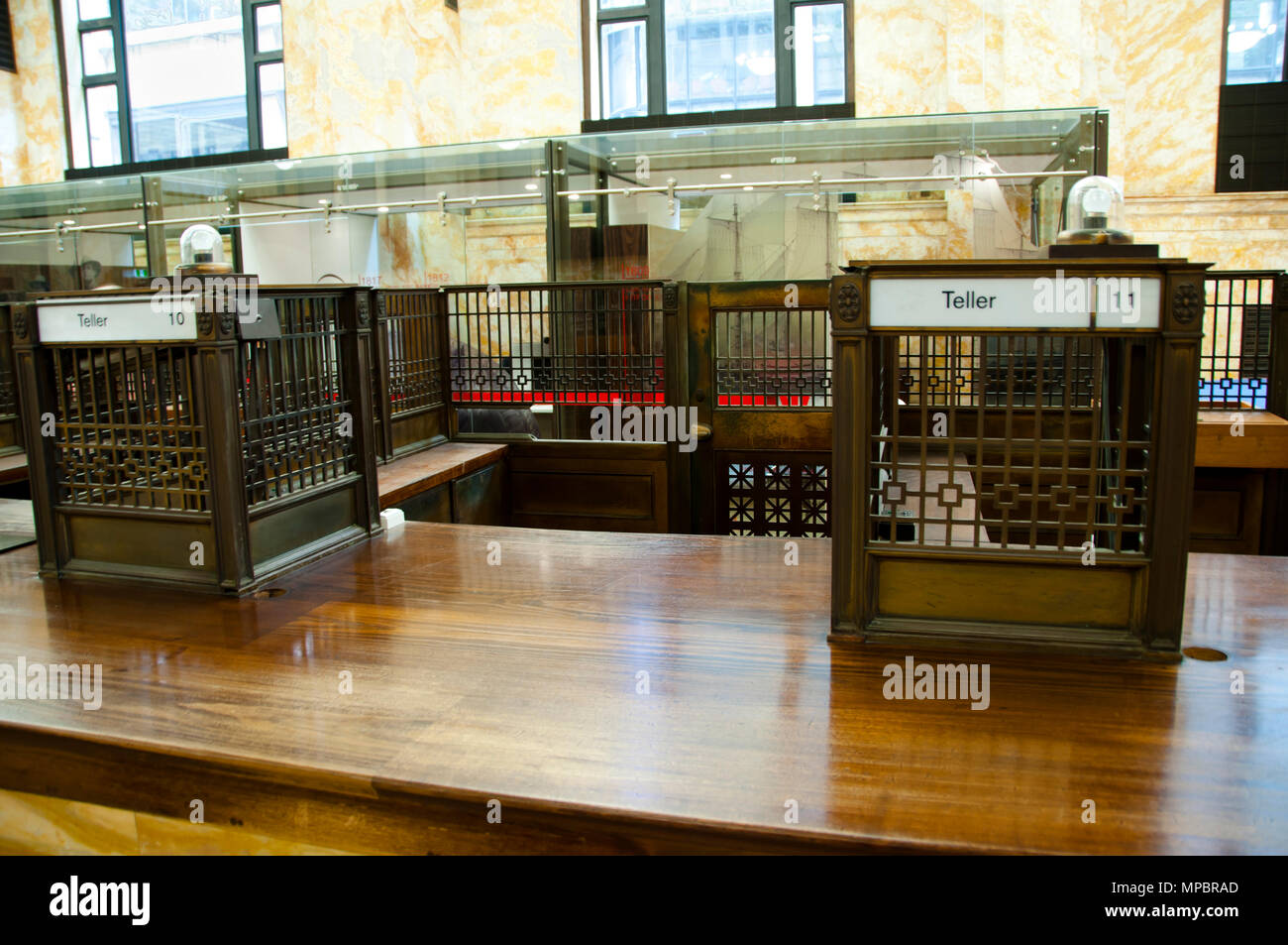 Old Bank Teller Booths Stock Photo 185885909 Alamy