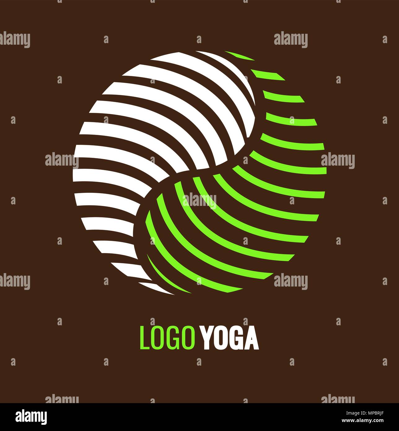 Abstract logo Yin Yang, symbol harmony and balance Stock Vector Image ...