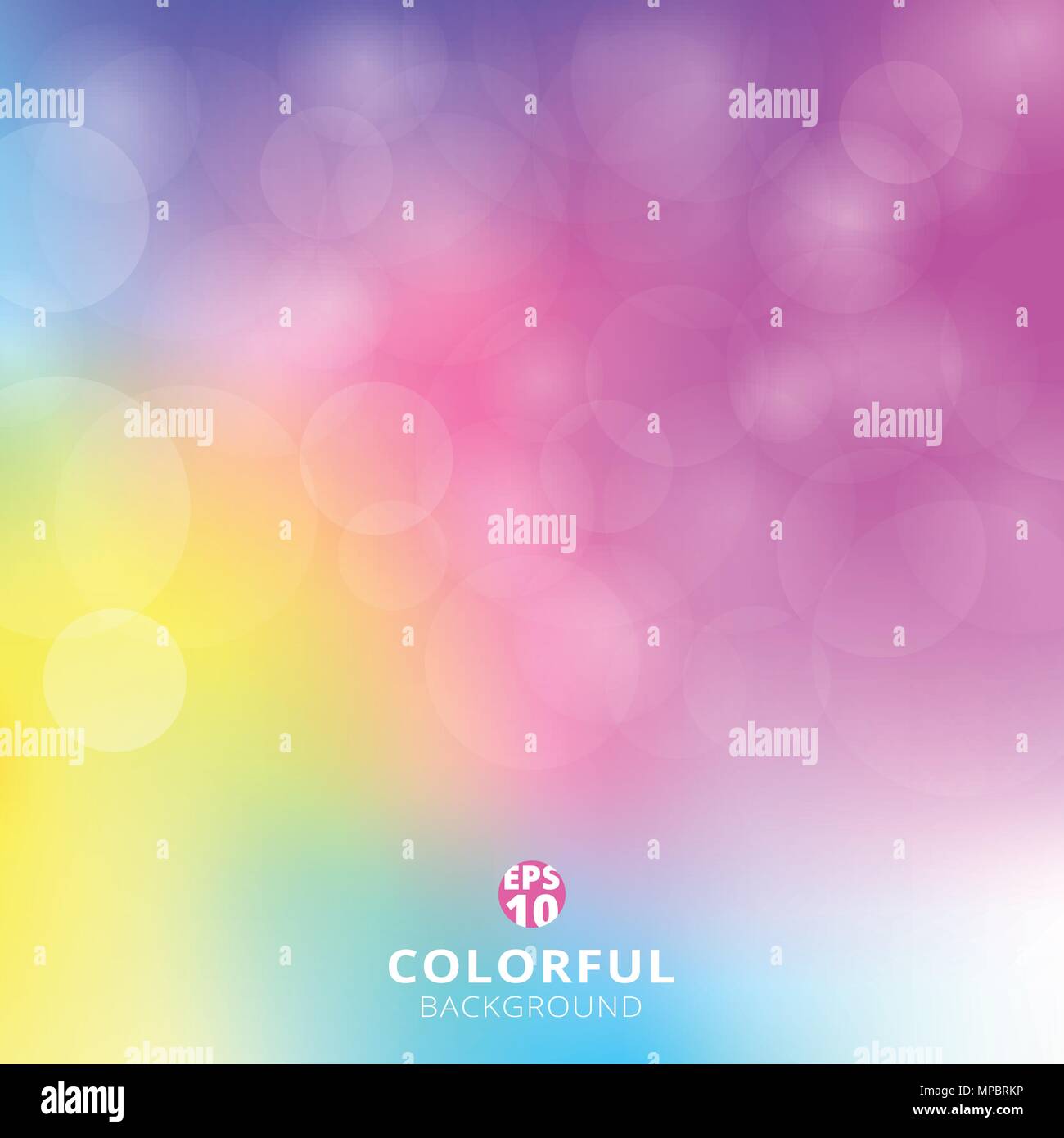 Abstract colorful blurry bokeh background Stock Vector Images - Alamy