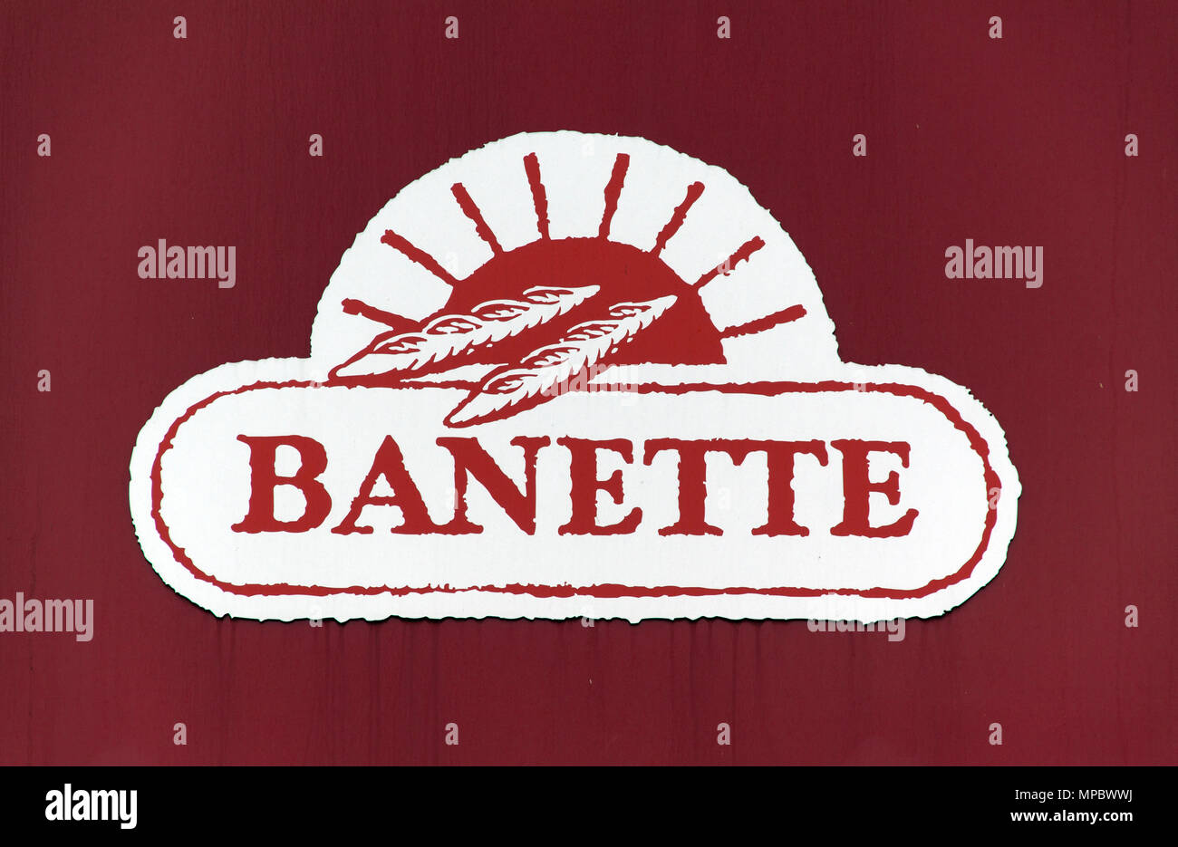 paris , France-september 15, 2015: sign of bannette, bannette is a chain of French bakeries, this one is located in Arles France Stock Photo
