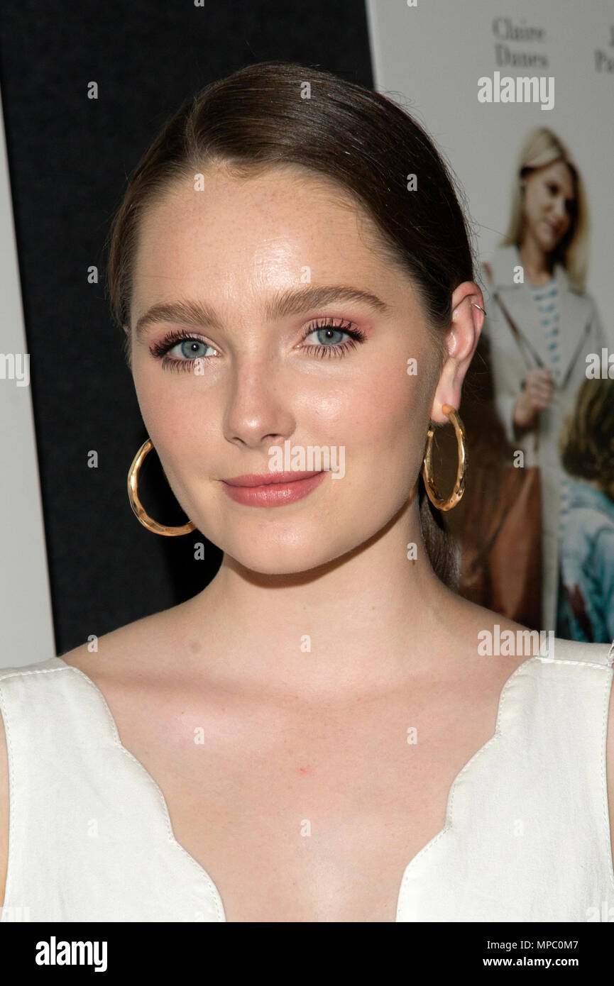 New York, USA. 21st May, 2018. Actress Amy Forsyth attends 'A Kid Like ...