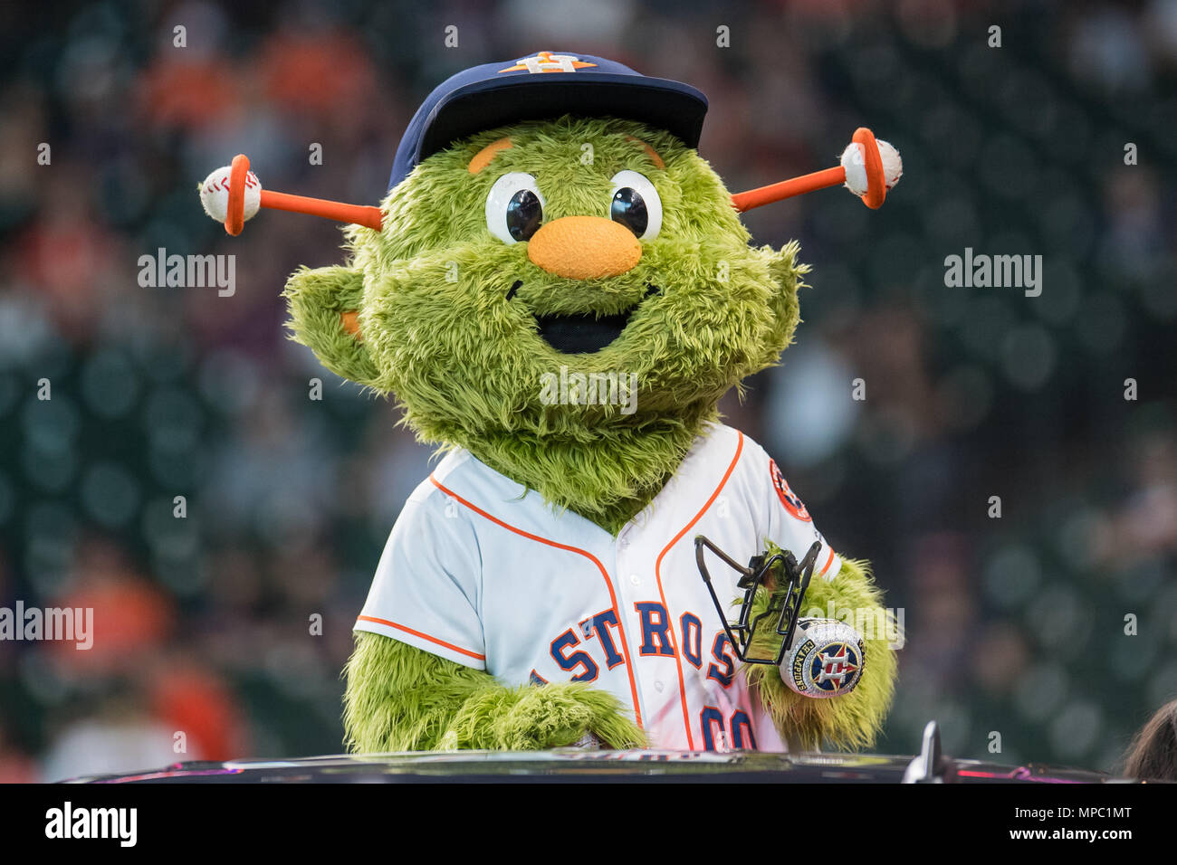 May 19, 2018: Houston Astros mascot Orbit during a Major League