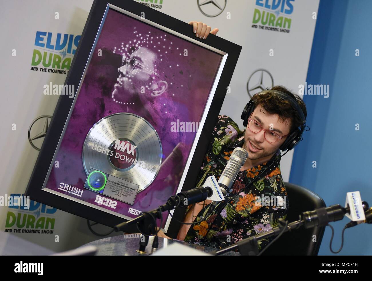 New York, NY, USA. 22nd May, 2018. MAX Schneider, presents Elvis Duran