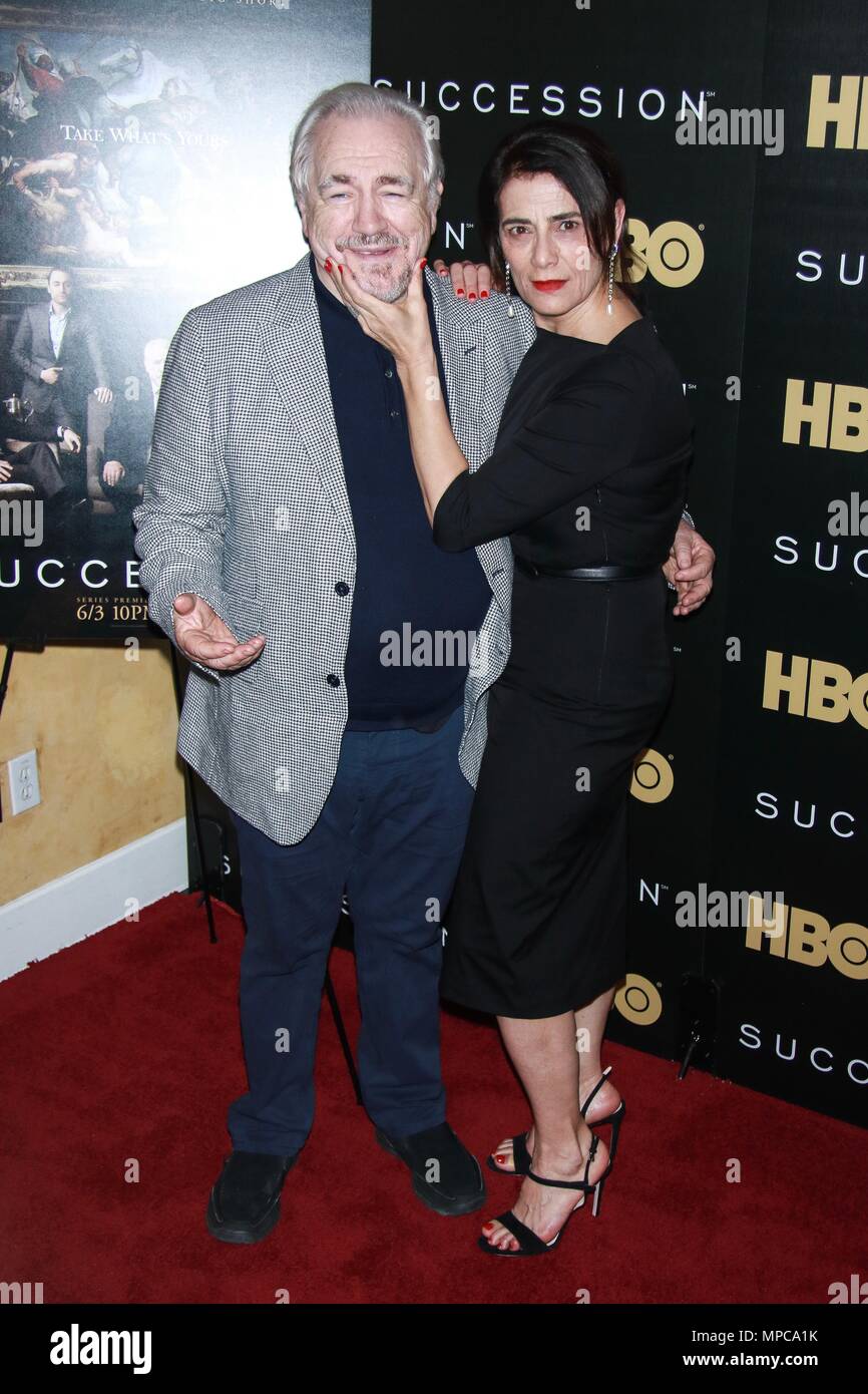New York, NY, USA. 22nd May, 2018. Brian Cox and Hiam Abbass at