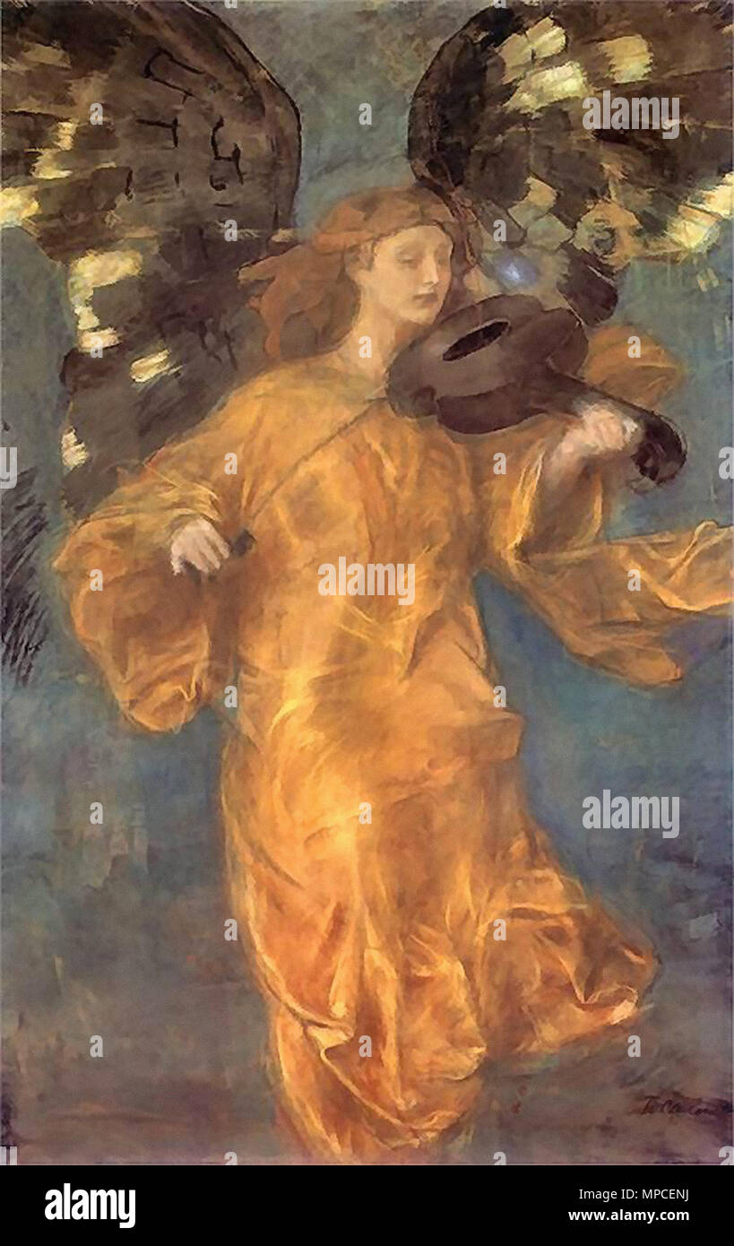 Axentowicz Teodor - Zloty Aniol Stock Photo - Alamy