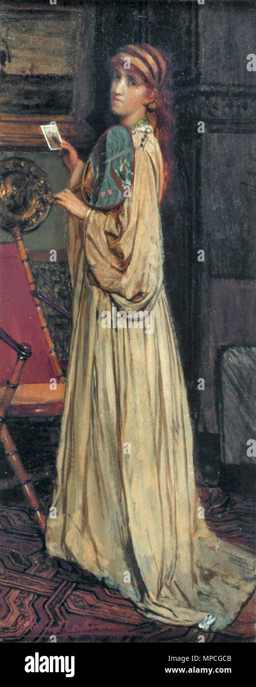 AlmaTadema Lawrence Portrait of Laura Theresa Epps AlmaTadema Stock