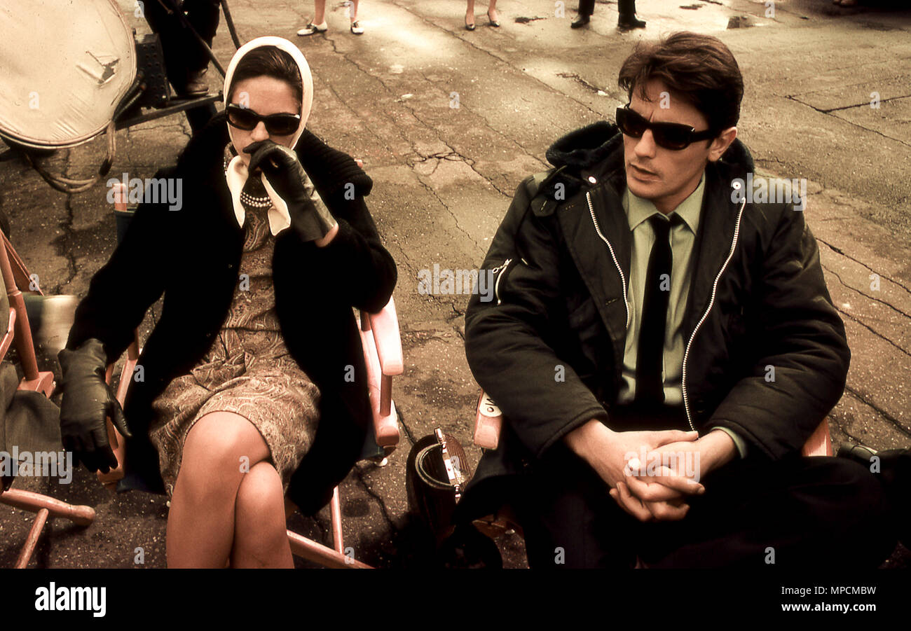 alain delon with wife natalie, 60s Stock Photo - Alamy