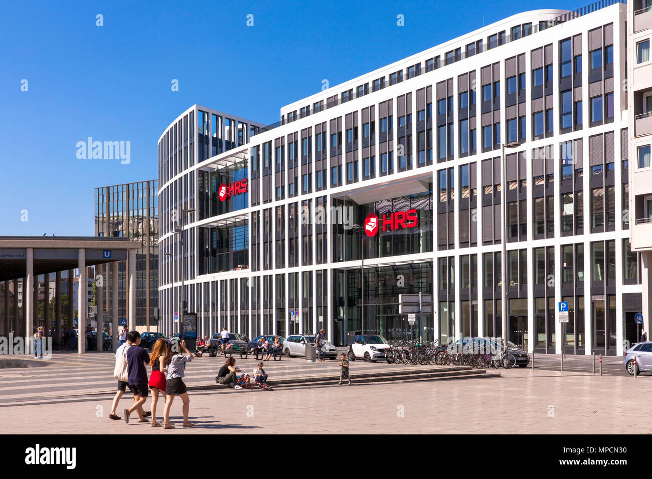 Europe, Germany, Cologne, the office building Coeur Cologne at the square Breslauer Platz, head office of the HRS Group, Hotel Reservation Service, MS Stock Photo