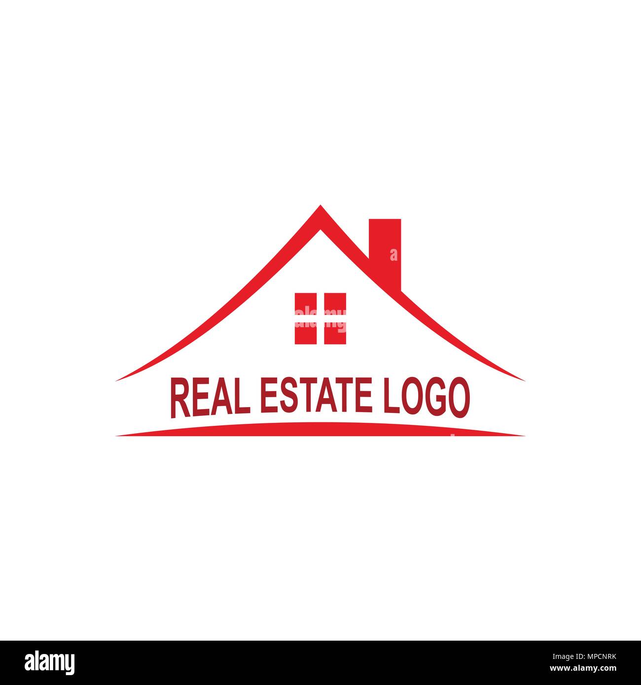 Real estate logo, house logo design, vector icon. Stock Vector