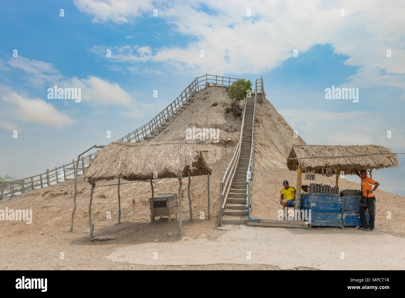 Cartagena, Columbia March 23, 2017 View at Totumo Volcano, mud bath