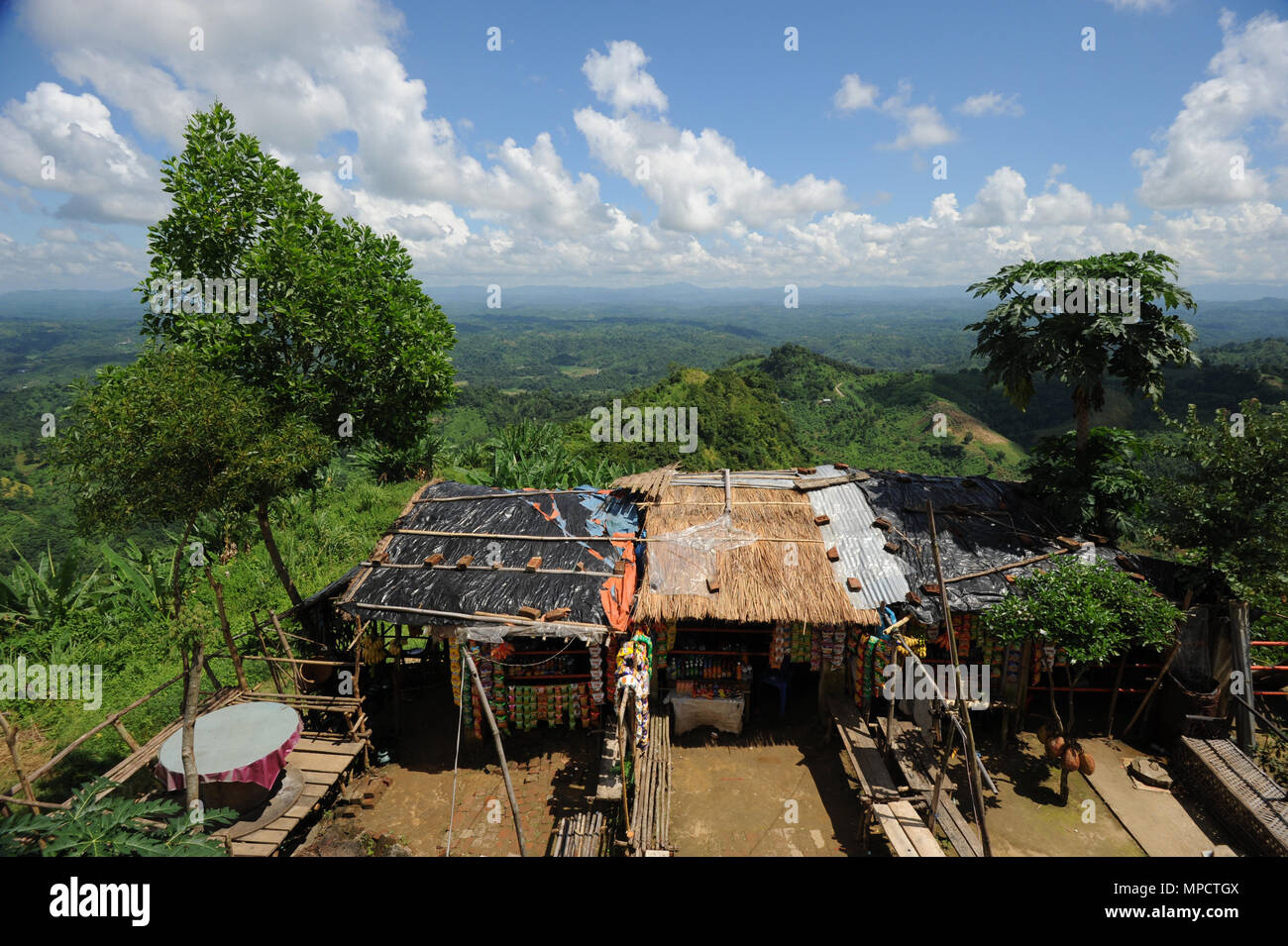 Bandarban, Bangladesh - September 30, 2010: The Landscape view of Bandarban is regarded as one of the most attractive travel destinations in Banglades Stock Photo