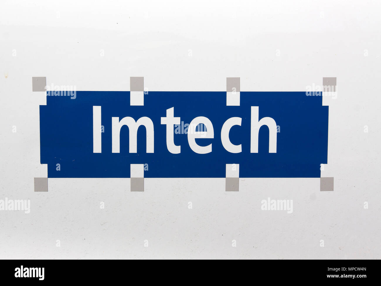 Amsterdam,Netherlands-august 7, 2015: sign of IMtech, Imtech NV is a Dutch technical service company in the field of electrical and mechanical enginee Stock Photo