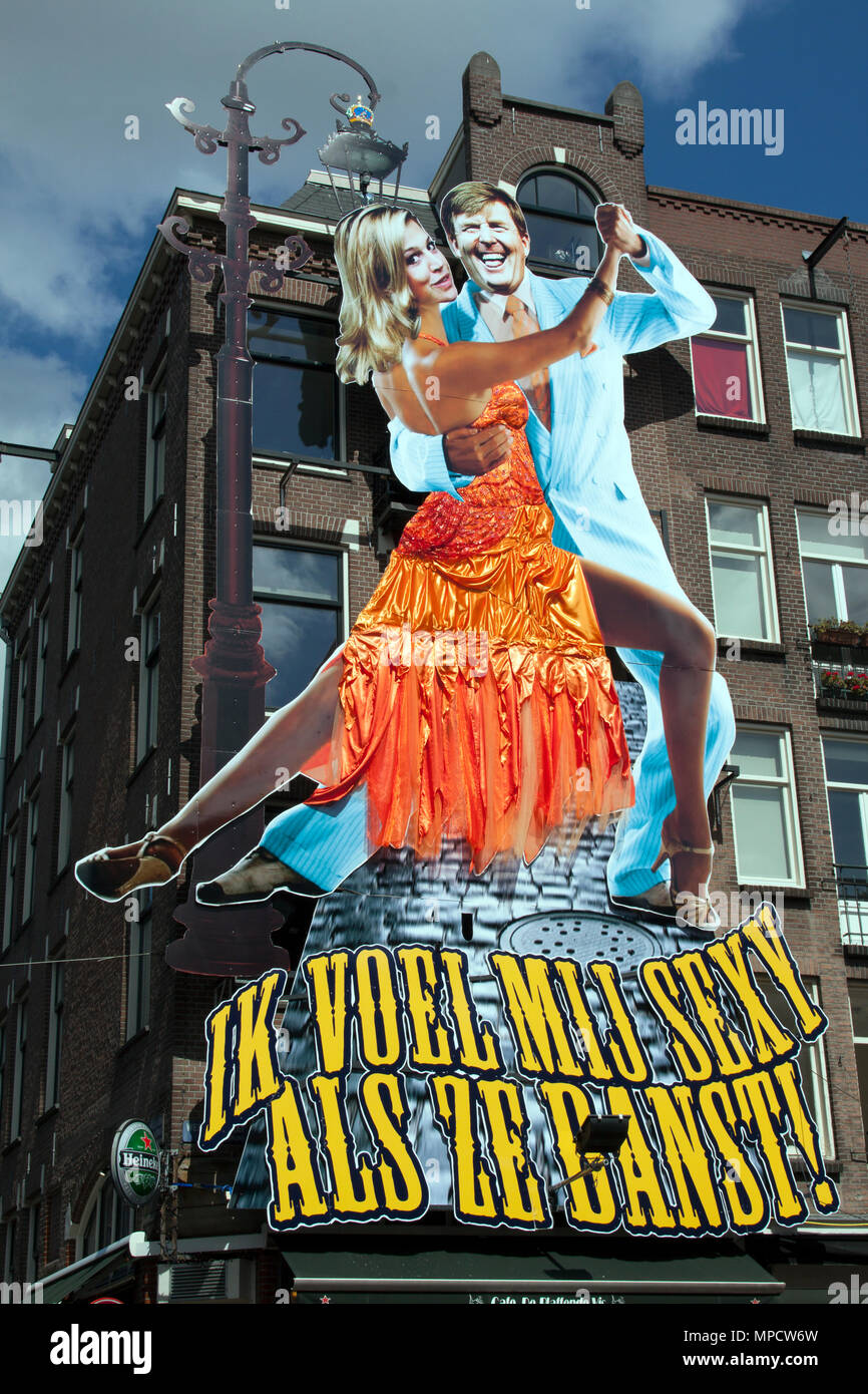 Amsterdam Netherlands April 27 2015 Poster Of King And Queen Of