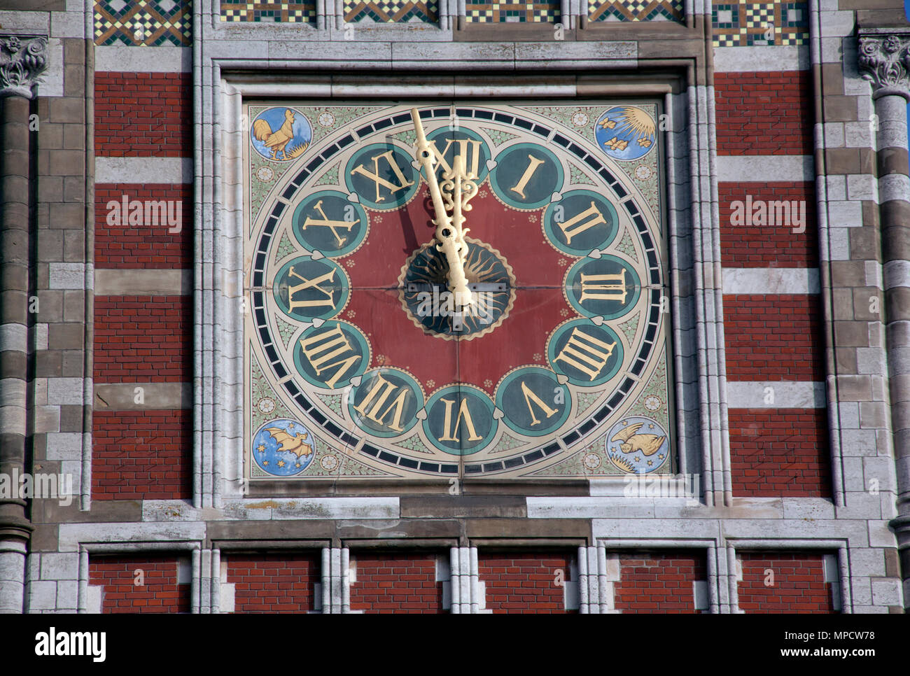 15 february 2015, Amsterdam the Netherlands. Clock at central station