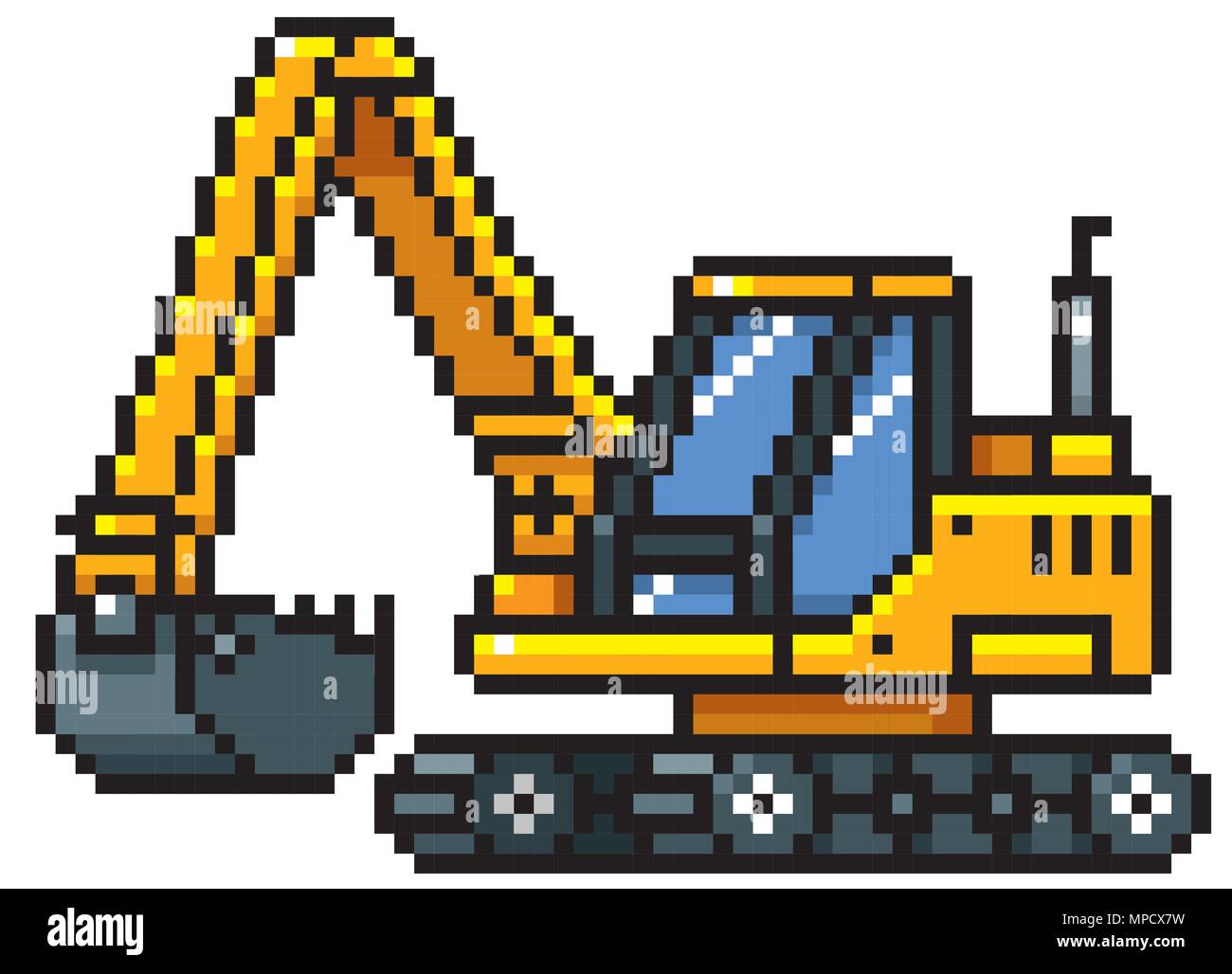 Vector illustration of Cartoon Makro - Pixel design Stock Vector Image ...