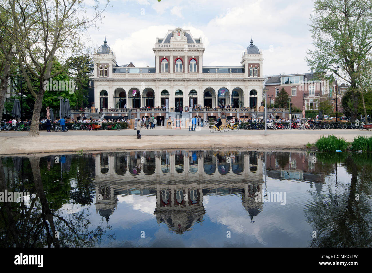 Amsterdam , netherlands-may 8, 2015: The Vondelparkpaviljoen is a building in the Vondelpark in Amsterdam now it is a restaurant Stock Photo